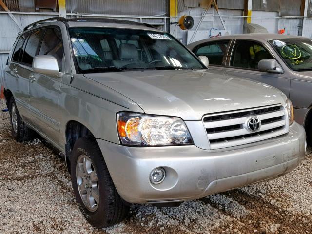 JTEGP21A340029880 - 2004 TOYOTA HIGHLANDER GRAY photo 1