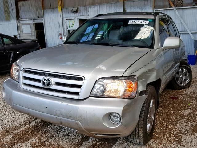 JTEGP21A340029880 - 2004 TOYOTA HIGHLANDER GRAY photo 2