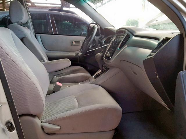 JTEGP21A340029880 - 2004 TOYOTA HIGHLANDER GRAY photo 5