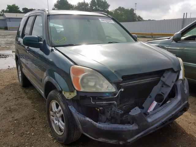 JHLRD78812C081092 - 2002 HONDA CR-V EX GREEN photo 1