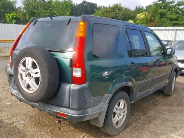 JHLRD78812C081092 - 2002 HONDA CR-V EX GREEN photo 4