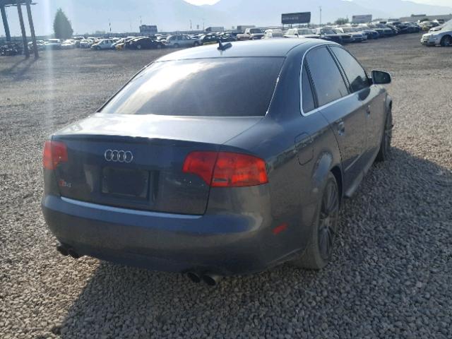 WAUGL68E55A519021 - 2005 AUDI NEW S4 QUA GRAY photo 4