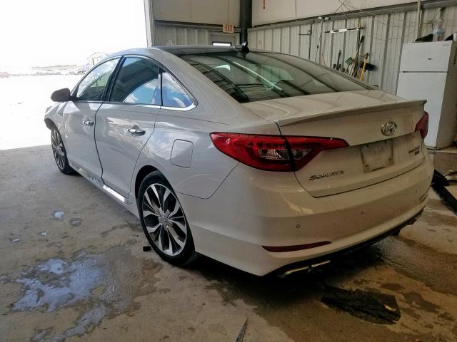 5NPE34AB3FH113280 - 2015 HYUNDAI SONATA SPO WHITE photo 3