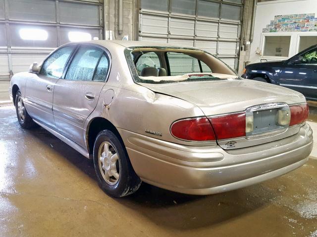 1G4HP54K714293635 - 2001 BUICK LESABRE CU BEIGE photo 3