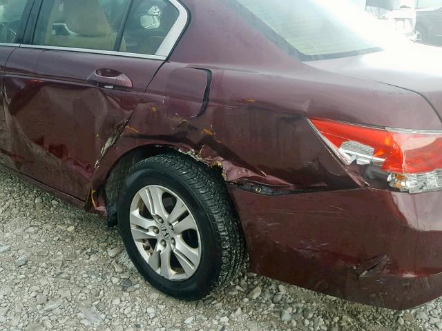 1HGCP2F49AA092401 - 2010 HONDA ACCORD LXP BURGUNDY photo 9