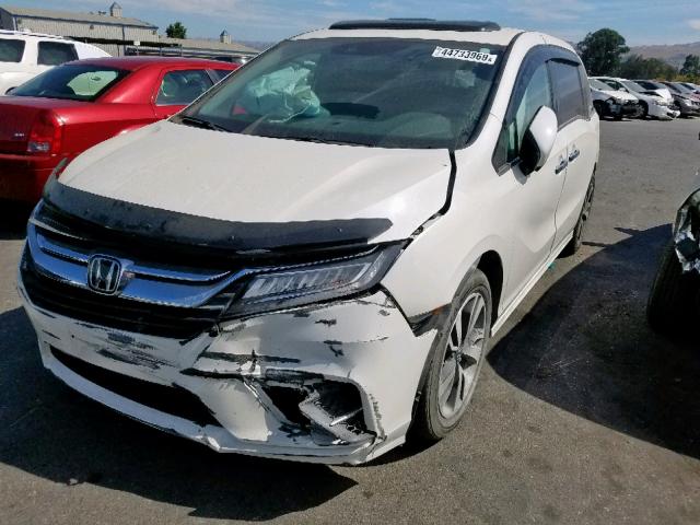 5FNRL6H97JB024030 - 2018 HONDA ODYSSEY EL WHITE photo 2