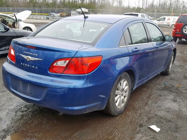 1C3LC46D59N516493 - 2009 CHRYSLER SEBRING LX BLUE photo 4