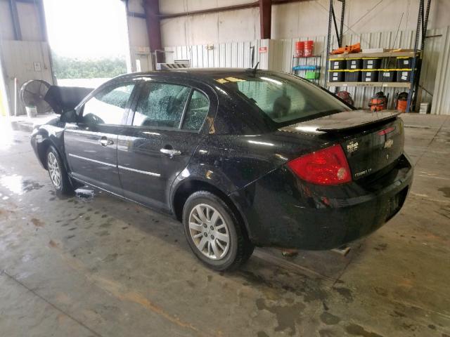 1G1AL58H097189152 - 2009 CHEVROLET COBALT LT BLACK photo 3