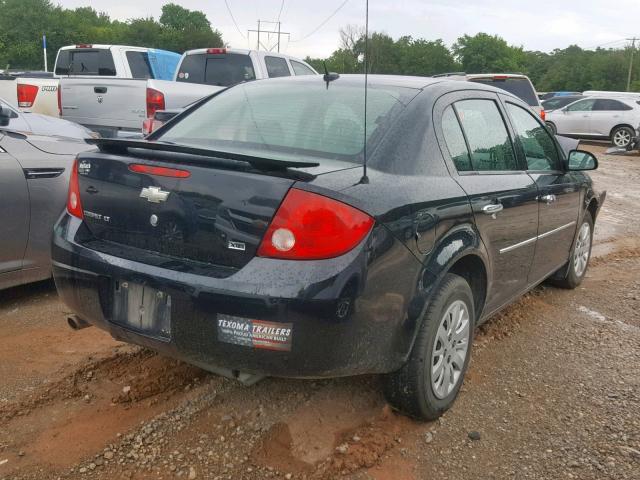 1G1AL58H097189152 - 2009 CHEVROLET COBALT LT BLACK photo 4