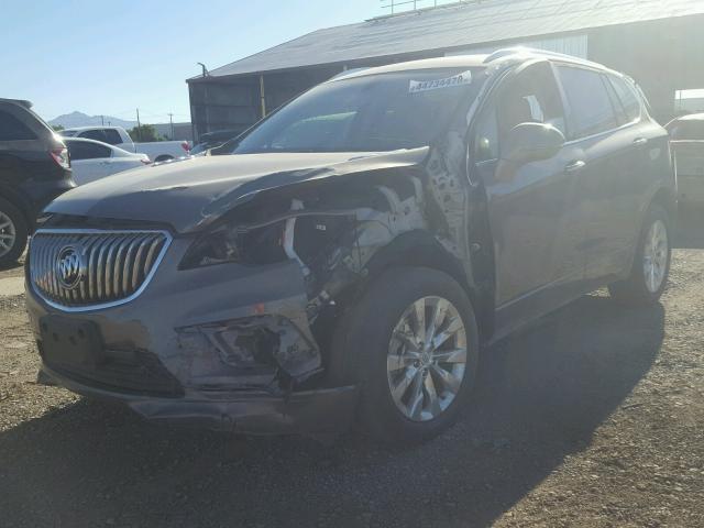 LRBFXDSA0HD023025 - 2017 BUICK ENVISION E BROWN photo 2