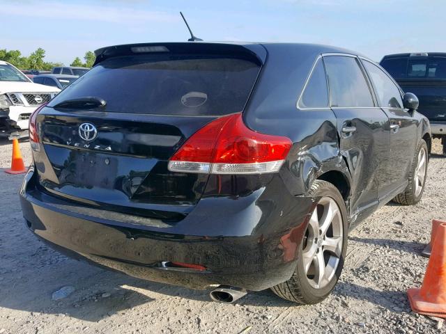 4T3ZK3BB8AU022049 - 2010 TOYOTA VENZA BLACK photo 4