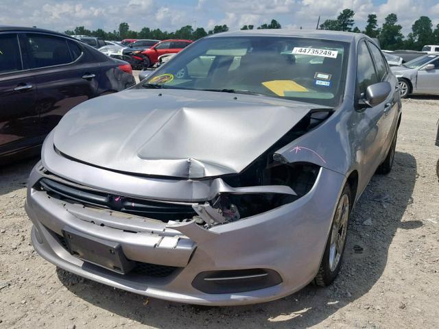 1C3CDFBB8FD158885 - 2015 DODGE DART SXT SILVER photo 2