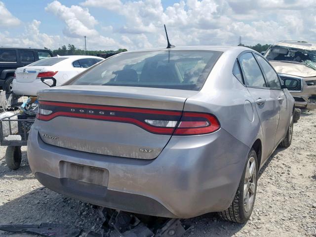 1C3CDFBB8FD158885 - 2015 DODGE DART SXT SILVER photo 4