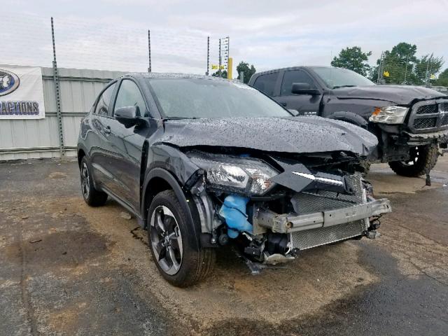 3CZRU6H53JM704300 - 2018 HONDA HR-V EX GRAY photo 1