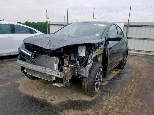 3CZRU6H53JM704300 - 2018 HONDA HR-V EX GRAY photo 2