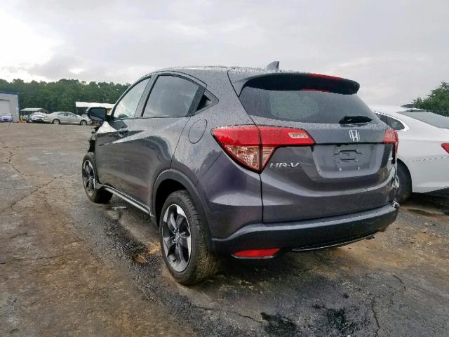 3CZRU6H53JM704300 - 2018 HONDA HR-V EX GRAY photo 3