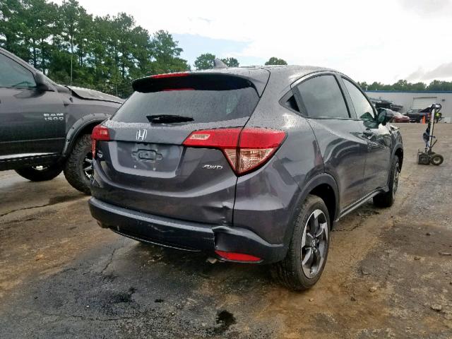 3CZRU6H53JM704300 - 2018 HONDA HR-V EX GRAY photo 4