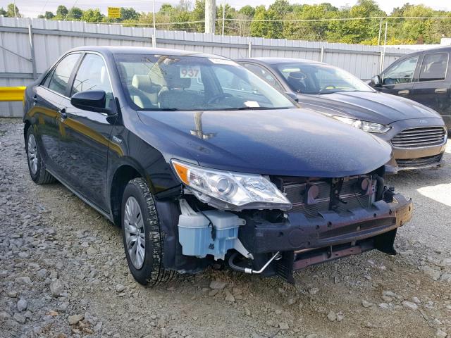 4T1BD1FK7CU043657 - 2012 TOYOTA CAMRY HYBR BLACK photo 1