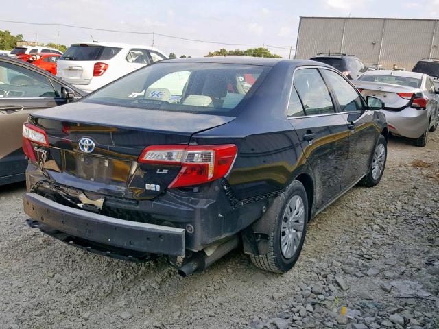 4T1BD1FK7CU043657 - 2012 TOYOTA CAMRY HYBR BLACK photo 4