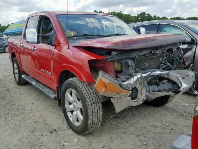 1N6BA0EC9BN322857 - 2011 NISSAN TITAN S RED photo 1