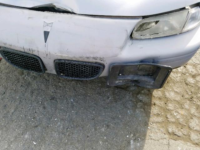 1G2WJ52J3YF203746 - 2000 PONTIAC GRAND PRIX SILVER photo 9