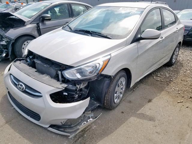 KMHCT4AE1GU118823 - 2016 HYUNDAI ACCENT SE CREAM photo 2