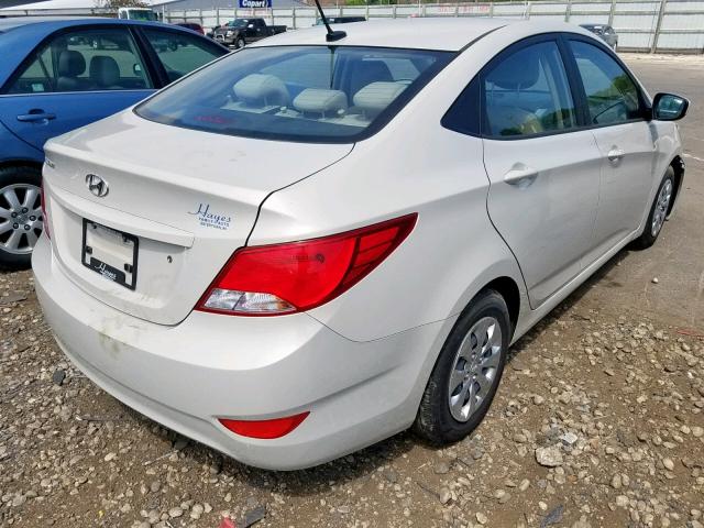 KMHCT4AE1GU118823 - 2016 HYUNDAI ACCENT SE CREAM photo 4