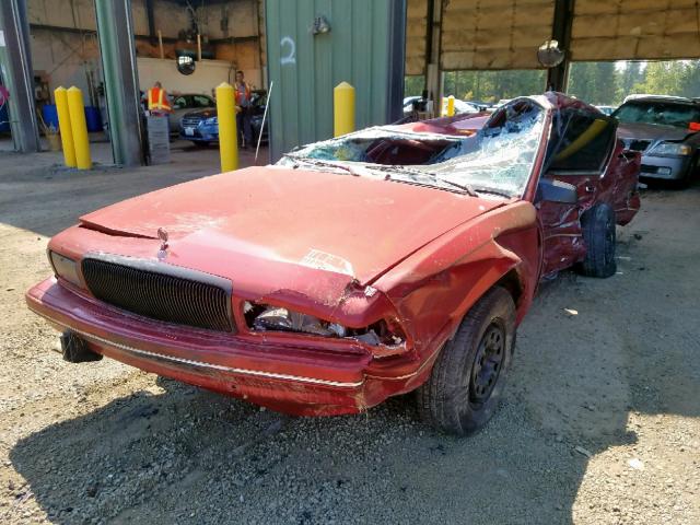 1G4AG55M7T6487767 - 1996 BUICK CENTURY SP RED photo 2