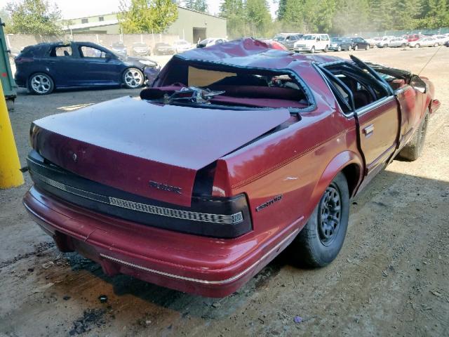 1G4AG55M7T6487767 - 1996 BUICK CENTURY SP RED photo 4