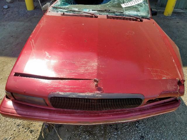 1G4AG55M7T6487767 - 1996 BUICK CENTURY SP RED photo 7