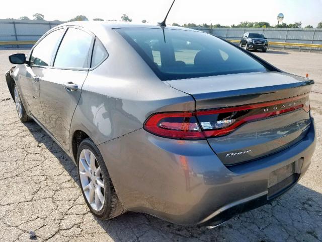 1C3CDFBA0DD268821 - 2013 DODGE DART SXT GRAY photo 3