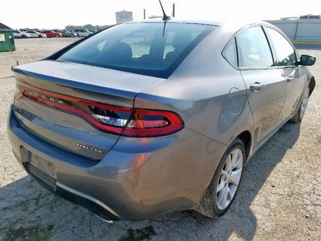 1C3CDFBA0DD268821 - 2013 DODGE DART SXT GRAY photo 4