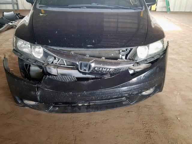 2HGFA15649H507536 - 2009 HONDA CIVIC LX-S أسود صورة 9