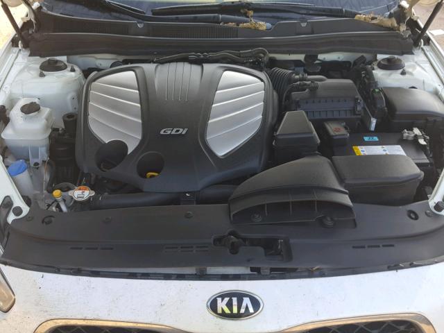 KNALN4D70E5132731 - 2014 KIA CADENZA PR WHITE photo 7