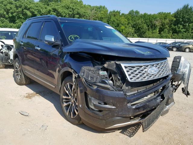 1FM5K8HT3HGB39552 - 2017 FORD EXPLORER P BLACK photo 1