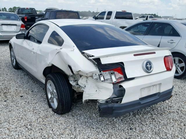 1ZVBP8AN1A5150150 - 2010 FORD MUSTANG WHITE photo 3