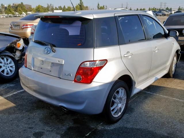 JTKKT624X60137905 - 2006 TOYOTA SCION XA SILVER photo 4