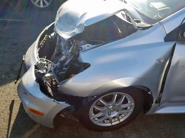 JTKKT624X60137905 - 2006 TOYOTA SCION XA SILVER photo 9