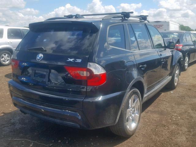 WBXPA93456WD26757 - 2006 BMW X3 3.0I BLACK photo 4