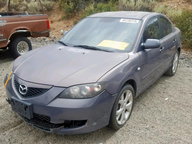 JM1BK32G981128404 - 2008 MAZDA 3 I GRAY photo 2