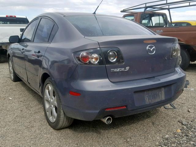 JM1BK32G981128404 - 2008 MAZDA 3 I GRAY photo 3