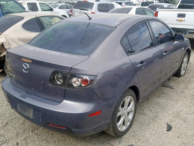 JM1BK32G981128404 - 2008 MAZDA 3 I GRAY photo 4