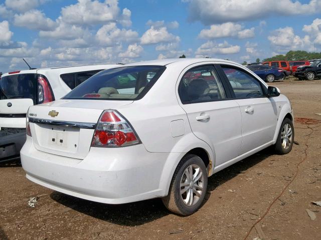 KL1TD56667B033780 - 2007 CHEVROLET AVEO BASE თეთრი ფოტო 4