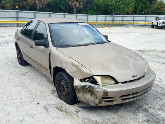 1G1JC524817319818 - 2001 CHEVROLET CAVALIER B GOLD photo 1