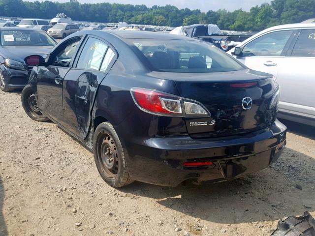 JM1BL1UG2C1536976 - 2012 MAZDA 3 I BLACK photo 3