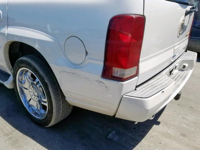 1GYEK63N42R279780 - 2002 CADILLAC ESCALADE L WHITE photo 9