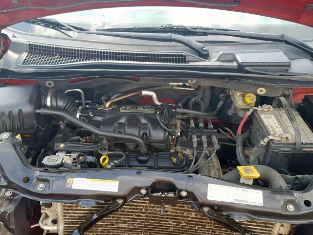 2A8HR54P38R776520 - 2008 CHRYSLER TOWN & COU MAROON photo 7