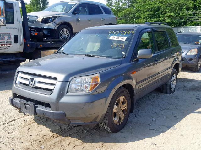 5FNYF18208B008741 - 2008 HONDA PILOT VP GRAY photo 2