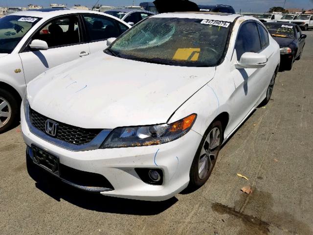 1HGCT1B8XFA006051 - 2015 HONDA ACCORD EXL WHITE photo 2