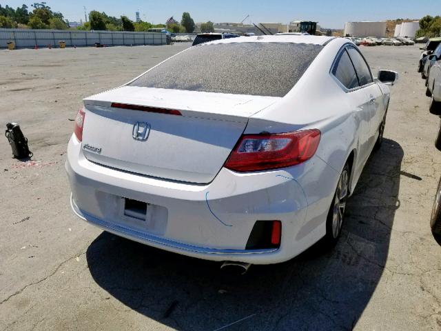 1HGCT1B8XFA006051 - 2015 HONDA ACCORD EXL WHITE photo 4